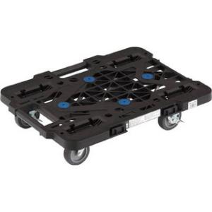 TRUSCO トラスコ中山 ルートバン 370X500 4輪自在 ストッパー付 黒 メッシュタイプ ...