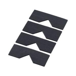 TRUSCO/トラスコ中山 エッジクッションテープ コーナー用 ブラック 4枚入 TECC-50BK