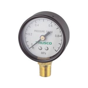 TRUSCO/トラスコ中山 圧力計 表示板径Φ50 立型口径R1/4表示 TP-G50A