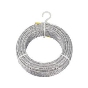 TRUSCO トラスコ中山 メッキ付ワイヤロープ Φ4mmX50m CWM-4S50