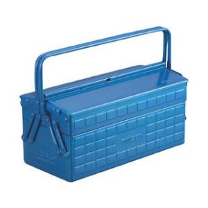 TRUSCO/トラスコ中山 2段工具箱 350X160X260 ブルー ST-3500-B