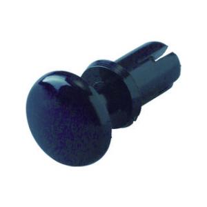 TRUSCO/トラスコ中山 プッシュリベット 板厚4.0〜5.0mm 穴径3.1Φ 長さ6.5 黒 ...