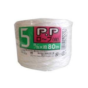 Miyajima 宮島化学工業 PPロープ 白 5mm×80m CR051