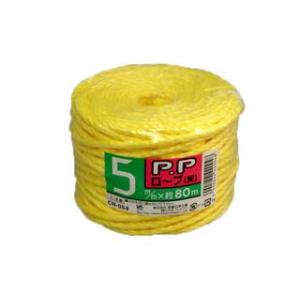 Miyajima 宮島化学工業 PPロープ 黄 5mm×80m CR054