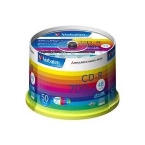 Verbatim バーベイタム CD-R 700MB 50枚スピンドル・IJP白ワイド SR80SP...
