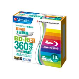 Verbatim バーベイタム 録画用BD-R DL 50GB（1-4倍速対応） 5mmケース 10...