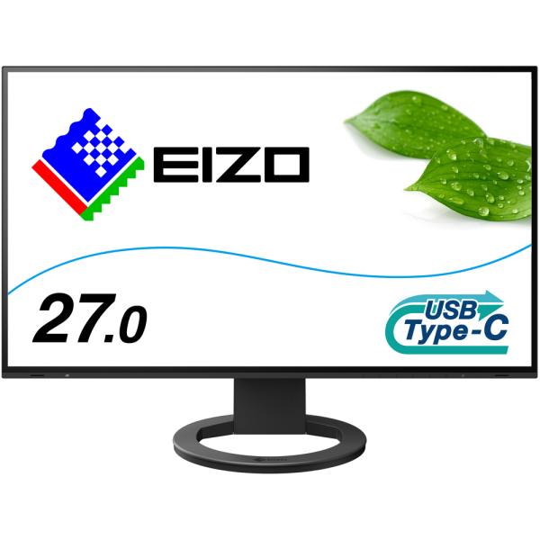 EIZO  IPSパネル採用 WQHD対応27型ワイド液晶ディスプレイ USB Type-C 70W...