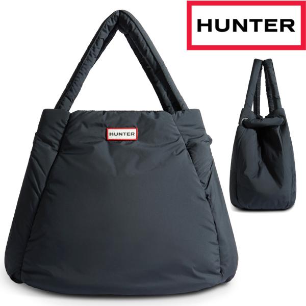 HUNTER ハンター  パフ入りトートバッグ ブラック イントレピッド パファー ラージ トートバ...