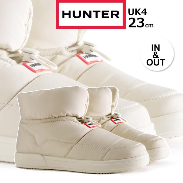 HUNTER ハンター  【レディース】あったか ブーティ 【キャンバスクリーム】【UK4/23cm...