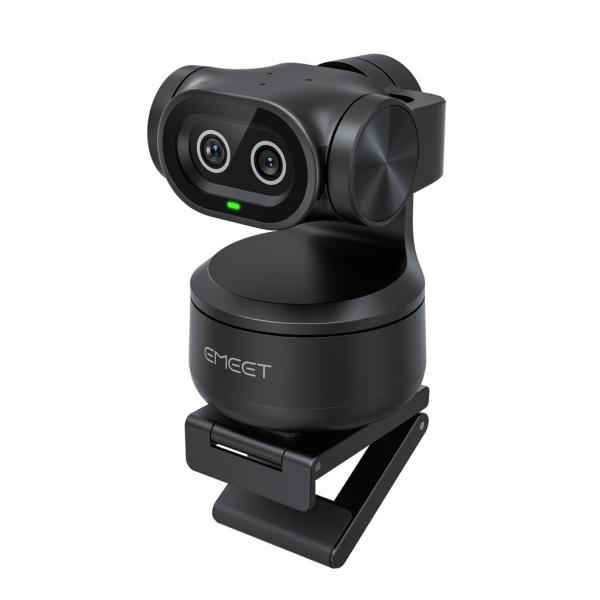 eMeet イーミート デュアルカメラ搭載AI PTZ 4Kウェブカメラ EMEET PIXY Bl...