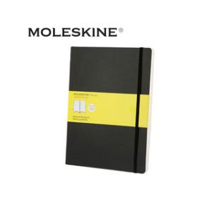 MOLESKINE モレスキン クラシックノートブック ソフトカバー XL 方眼 ブラック QP62...