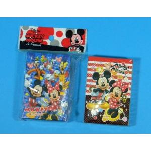 ミッキー＆ミニーの紙製トランプ 2カラー（レッド or