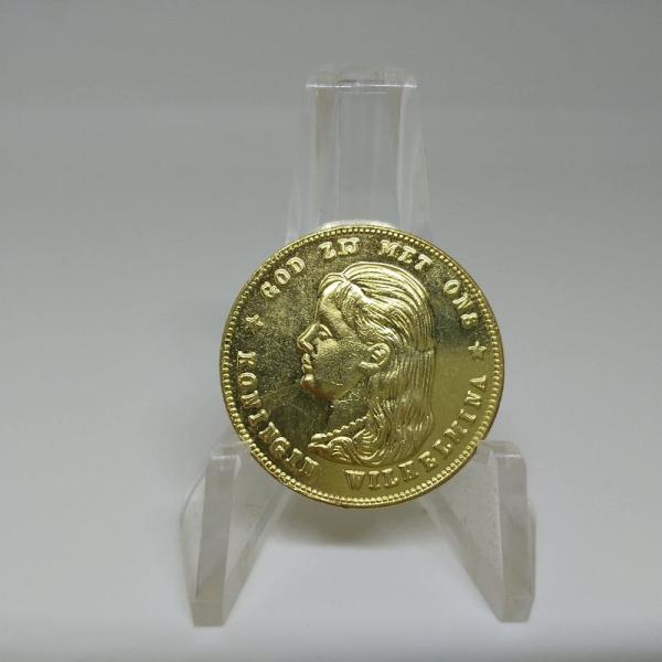 オランダ 10グルデン金貨 ウィルヘルミナ女王 レプリカ