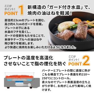 イワタニ カセットコンロ スモークレス焼肉グリ...の詳細画像1