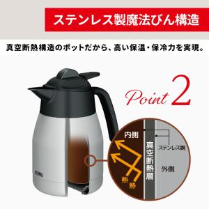 THERMOS サーモス 真空断熱ポット コー...の詳細画像2