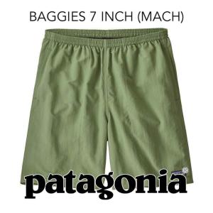 希少レア パタゴニア patagonia バギーズ ロング 7インチ patagonia baggies ショーツ ショートパンツ MATCHA GREEN MACH 58034｜musashi-store