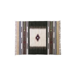 ラグマット 絨毯 170×230cm TTR-107A 長方形 インド製 綿 コットン キリム リビング ダイニング ベッドルーム 寝室 居間｜musashinokan
