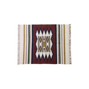 ラグマット 絨毯 170×230cm TTR-107C 長方形 インド製 綿 コットン キリム リビング ダイニング ベッドルーム 寝室 居間｜musashinokan