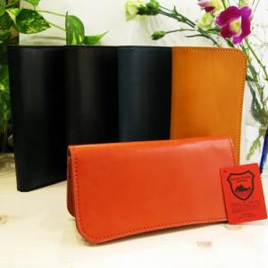 オール栃木レザー製の長財布 栃木レザー 財布 長財布 日本製 新栃木レザーロングウォレット 13