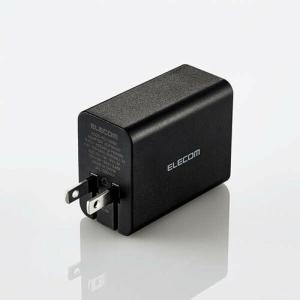 エレコム ELECOM ACアダプター ノートパソコン用 PD対応 65W タイプC 急速充電 GaN ブラック ACDC-PD1165BK