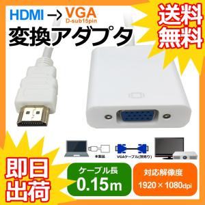 HDMI to VGA ( D-Sub 15ピン ) 変換アダプタ HDMI→VGAケーブル