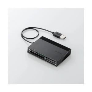 【正規代理店】 エレコム MR-C24BK メモリリーダライタ USBハブ付 SD+MS+CF+XD ブラック