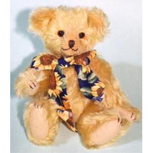 テディベア　キット　クリームイエロー　モヘア　手作りキット　ぬいぐるみキット　ミューズ　型紙　材料セット　ジョイント　