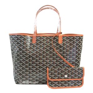 ≪ 新品 ≫  GOYARD ゴヤールサンルイ PM 黒 × 茶 ブラック ブラウン トート バッグ    ST LOUIS　PM Black brown tote bag brand new｜心斎橋ミュゼ Yahoo!店