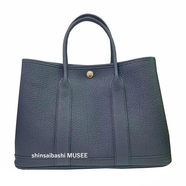 ≪ 新品 ≫ HERMES エルメス ガーデンパーティー 30 TPM ネゴンダ ブルーインディゴ ...