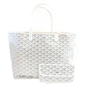 ≪ 新品 ≫  GOYARD ゴヤールサンルイ PM 白 ホワイト トート バッグ    ST LOUIS　PM White tote bag brand new｜musee-jp