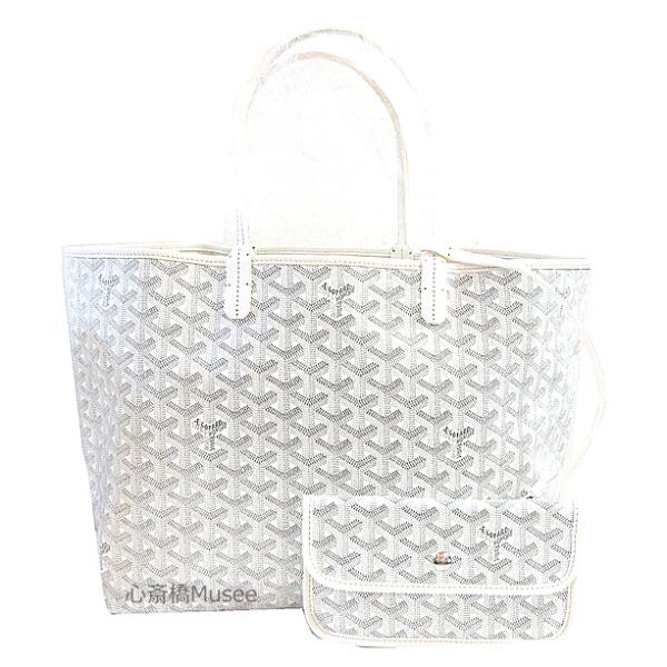 ≪ 新品 ≫  GOYARD ゴヤールサンルイ PM 白 ホワイト トート バッグ    ST LO...