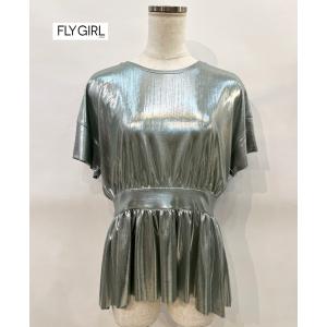 【SALE　80％オフ】フライガール（FLY　GIRL）　レディース　ブラウス　チュニック　イタリア製　（サイズM）｜museum8