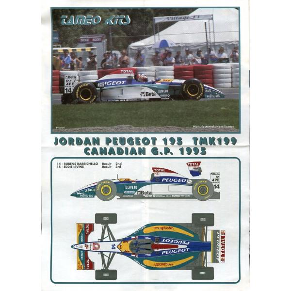 TAMEO 1/43ジョーダン195'95カナダGP