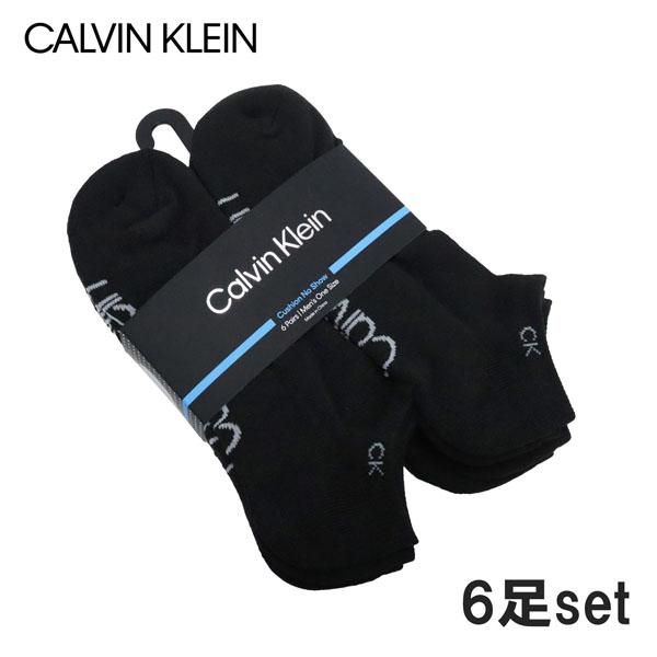カルバンクライン Calvin Klein  メンズ アンクルソックス 6足セットラッピング可能【即...