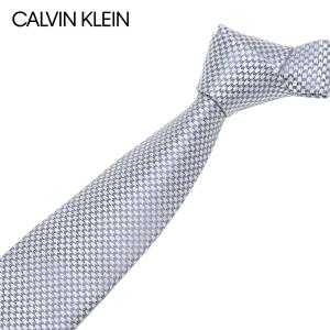 カルバンクライン Calvin Klein  ネクタイ ラッピング可能 【即日発送】【SILVER】 K7201137  060/necktie｜mush and laugh