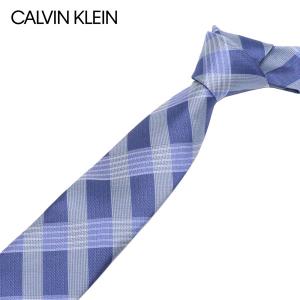 カルバンクライン Calvin Klein  ネクタイ ラッピング可能 【即日発送】【BLUE】 K7901105  400/necktie｜mush-and-laugh