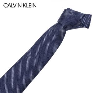 カルバンクライン Calvin Klein  ネクタイ ラッピング可能 【即日発送】【BLUE】 K7922312  411/necktie｜mush-and-laugh