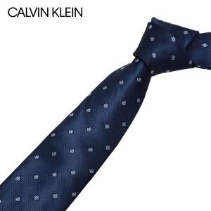 カルバンクライン Calvin Klein  ネクタイ ラッピング可能 【即日発送】【NAVY】 K7922313  411/necktie｜mush-and-laugh