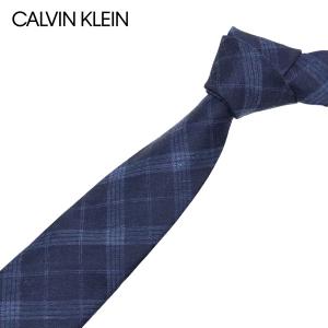 カルバンクライン Calvin Klein  ネクタイ ラッピング可能 【即日発送】【NAVY】 K7922522  415/necktie｜mush-and-laugh