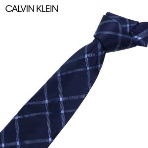 カルバンクライン Calvin Klein  ネクタイ ラッピング可能 【即日発送】【NAVY】 K7991177  411/necktie｜mush-and-laugh