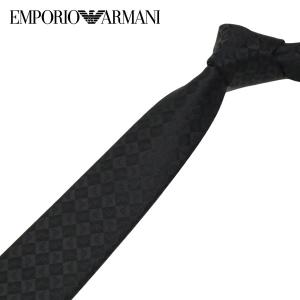 エンポリオアルマーニ EMPORIO ARMANI  ロゴ ネクタイ ラッピング可能 【即日発送】【BLACK】 340075 2R612 00020/necktie｜mush-and-laugh