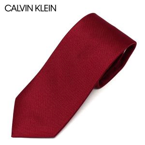 カルバンクライン Calvin Klein  ネクタイ ビジネス CK ラッピング可 K7933822 600  即日発送 【レッド】 /necktie｜mush and laugh