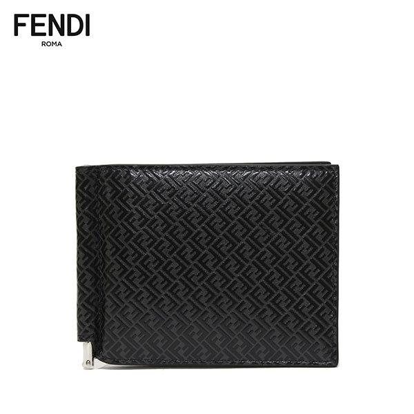 フェンディ FENDI  【即日発送】マネークリップ カードケース【ASFALTO+NERO+PAL...