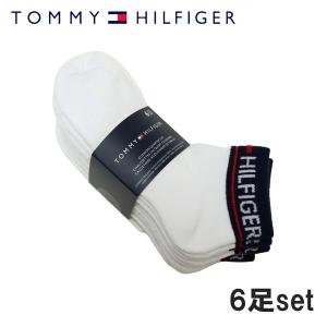 トミー ヒルフィガー TOMMY HILFIGER  ウィメンズ ソックス 6P ラッピング可能【即日発送】【WHITE】 TVW211QT03002  /goods｜mush-and-laugh