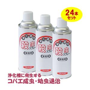 まとめ購入 浄化槽用殺虫スプレー 420ml×24本 マンホール 浄化槽 コバエ チョウバエ ノミバエ 殺虫剤 IGR 幼虫駆除 イカリ消毒｜mushi-taijistore