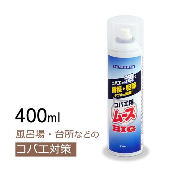 風呂場 チョウバエ駆除 コバエ用ムースBIG 400ml浴槽下 エプロン内側 殺虫剤 チョウバエ コ...