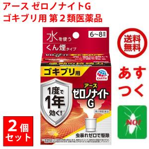 ゴキブリ駆除 ゼロノナイトG ゴキブリ用 くん煙剤 6〜8畳用 2個セット 10g 第2類医薬品 ア...