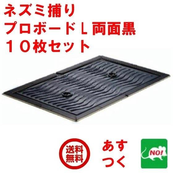ネズミ捕り プロボードL 両面黒 10枚 業務用 ネズミ捕りシート ネズミ捕り器 株式会社SHIMA...