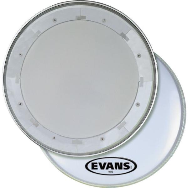 EVANSマーチングバスドラムヘッド MX1　ホワイト　16インチ　