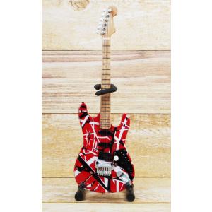 Musical Story Artist motif 1/4 ヴァン ヘイレン EVH ミニチュア 楽器 ギター フィギュア 贈り物 観賞 置物 飾る 装飾 美術 オブジェ 木製 ハンドメイド